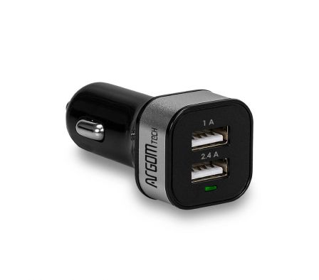 CARGADOR DE COCHE USB DUAL DE 3,4 A ARG-AC-0112BK