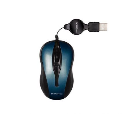 MOUSE ÓPTICO RETRÁCTIL USB ARG-MS-0008BL