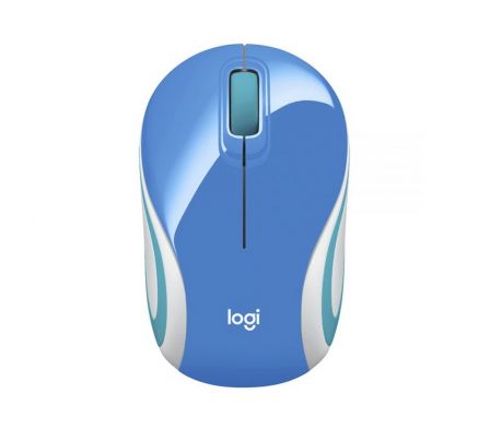 MOUSE LOGIT 910-005360 M187 WIR AZUL/BLANCO