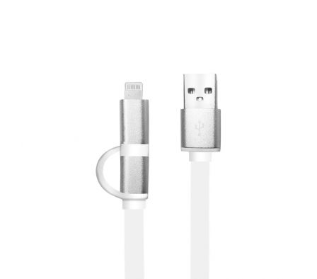 CABLE LIGHTNING Y MICRO USB 2 EN 1 ARG-CB-0058