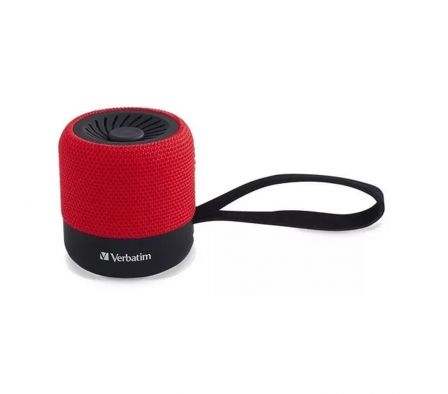 PARLANTE VERBATIM 70230 MINI BLUETOOTH ROJO