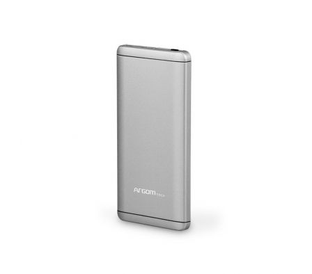 POWER BANK ARG-PB-1125SL 7500 MAH PLATA