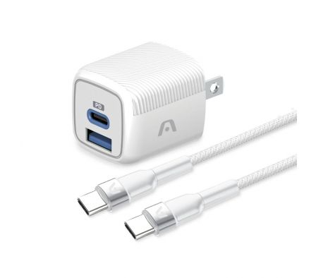 CARGADOR ARG-AC-0155WT TYPE C+USB